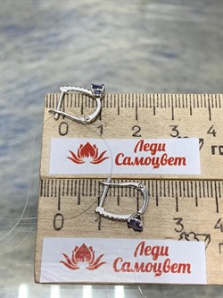*Серьги Танзанит цв Белое арт. С215-4836Тнз-380 вес 1,4 г - фото 173183 *Серьги Танзанит цв Белое арт. С215-4836Тнз-380 вес 1,4 г - фото 173183