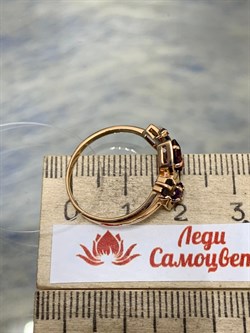 *Кольцо р.17,5 Родолит Микс цв Красное арт. К120-1353М1-973 вес 2,72 г - фото 173217 *Кольцо р.17,5 Родолит Микс цв Красное арт. К120-1353М1-973 вес 2,72 г - фото 173217