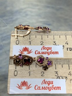 *Серьги Родолит Микс цв Красное арт. С120-1353М1-980 вес 4,65 г - фото 173228 *Серьги Родолит Микс цв Красное арт. С120-1353М1-980 вес 4,65 г - фото 173228