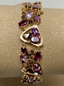 *Браслет р.17 Родолит Микс цв Красное арт. Бр120-057-17М2-039 вес 13,42 г - фото 173232 *Браслет р.17 Родолит Микс цв Красное арт. Бр120-057-17М2-039 вес 13,42 г - фото 173232