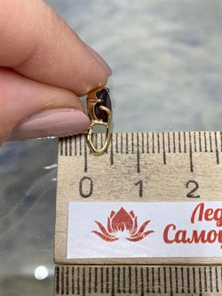 *Подвеска Родолит цв Лимонное арт. П324-055Рд-487 вес 0,69 г - фото 173277 *Подвеска Родолит цв Лимонное арт. П324-055Рд-487 вес 0,69 г - фото 173277