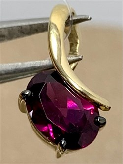 *Подвеска Родолит цв Лимонное арт. П324-055Рд-487 вес 0,69 г - фото 173278 *Подвеска Родолит цв Лимонное арт. П324-055Рд-487 вес 0,69 г - фото 173278