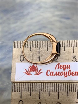 *Кольцо р.17 Гранат Пироп цв Красное арт. К124-5626ГрФ-322 вес 1,77 г - фото 173299