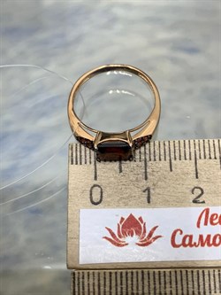 *Кольцо р.17 Гранат Пироп цв Красное арт. К124-5626ГрФ-322 вес 1,77 г - фото 173300