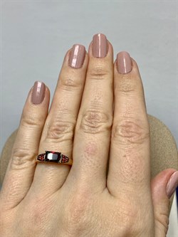 *Кольцо р.17 Гранат Пироп цв Красное арт. К124-5626ГрФ-322 вес 1,77 г - фото 173302