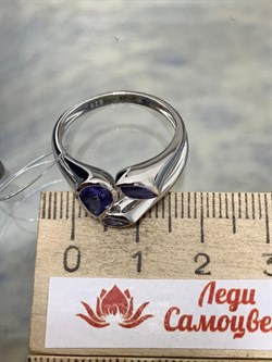 *Кольцо р.16,5 Танзанит арт. SM-R02913-X-W-TN-X-X-037 вес 3,88 г - фото 173367 *Кольцо р.16,5 Танзанит арт. SM-R02913-X-W-TN-X-X-037 вес 3,88 г - фото 173367