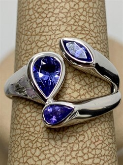 *Кольцо р.16,5 Танзанит арт. SM-R02913-X-W-TN-X-X-037 вес 3,88 г - фото 173370 *Кольцо р.16,5 Танзанит арт. SM-R02913-X-W-TN-X-X-037 вес 3,88 г - фото 173370