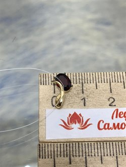 *Подвеска Гранат Пироп цв Лимонное арт. П324-055Гр-947 вес 0,67 г - фото 173401