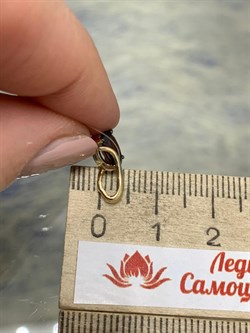 *Подвеска Гранат Пироп цв Лимонное арт. П324-055Гр-947 вес 0,67 г - фото 173403