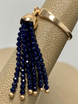 *Кольцо р.18 Синяя Шпинель цв Красное арт. К110-5493ШС-618 вес 3,3 г - фото 173412