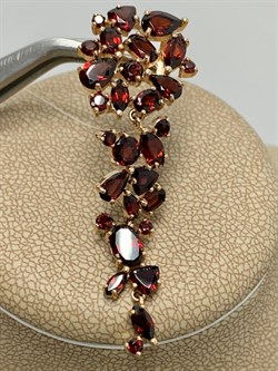 *Подвеска Гранат Пироп цв Красное арт. П120-421Гр-479 вес 5,06 г - фото 173420