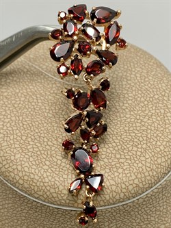 *Подвеска Гранат Пироп цв Красное арт. П120-421Гр-479 вес 5,06 г - фото 173422