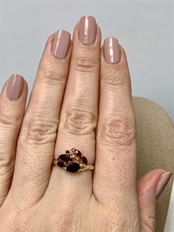 *Кольцо р.17 Гранат Пироп цв Красное арт. К120-3527Гр-191 вес 1,98 г - фото 173453