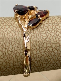 *Кольцо р.17 Гранат Пироп цв Красное арт. К120-3527Гр-191 вес 1,98 г - фото 173455