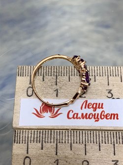 *Кольцо р.18 Аметист Родолит цв Красное арт. К124-3527М7-019 вес 2,11 г - фото 173484 *Кольцо р.18 Аметист Родолит цв Красное арт. К124-3527М7-019 вес 2,11 г - фото 173484