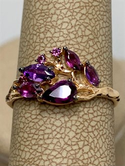 *Кольцо р.18 Аметист Родолит цв Красное арт. К124-3527М7-019 вес 2,11 г - фото 173487 *Кольцо р.18 Аметист Родолит цв Красное арт. К124-3527М7-019 вес 2,11 г - фото 173487