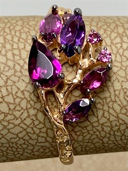 *Кольцо р.18 Аметист Родолит цв Красное арт. К124-3527М7-019 вес 2,11 г - фото 173490 *Кольцо р.18 Аметист Родолит цв Красное арт. К124-3527М7-019 вес 2,11 г - фото 173490