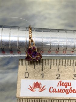 *Кольцо р.18 Аметист Родолит цв Красное арт. К124-3527М7-019 вес 2,11 г - фото 173492 *Кольцо р.18 Аметист Родолит цв Красное арт. К124-3527М7-019 вес 2,11 г - фото 173492