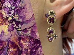 *Серьги Родолит Микс цв Красное арт. С120-1353М1-980 вес 4,65 г - фото 173515 *Серьги Родолит Микс цв Красное арт. С120-1353М1-980 вес 4,65 г - фото 173515