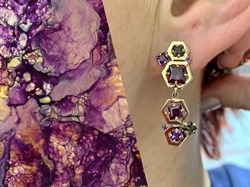 *Серьги Родолит Микс цв Красное арт. С120-1353М1-980 вес 4,65 г - фото 173516 *Серьги Родолит Микс цв Красное арт. С120-1353М1-980 вес 4,65 г - фото 173516