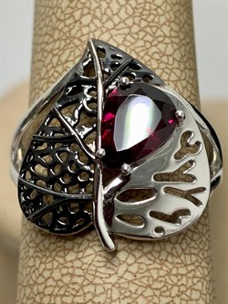 *Кольцо р.20 Родолит арт. SM-R02902-X-WB-lil-X-X-402 (вес 5,44 г) - фото 173727