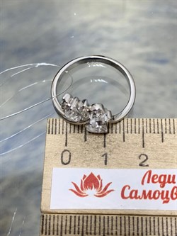 *Кольцо р.20 Горный Хрусталь арт. SM-R02917-X-W-W-X-W-394  вес 4,06 г - фото 173749