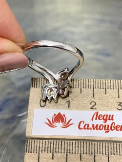 *Кольцо р.20 Горный Хрусталь арт. SM-R02917-X-W-W-X-W-394  вес 4,06 г - фото 173750