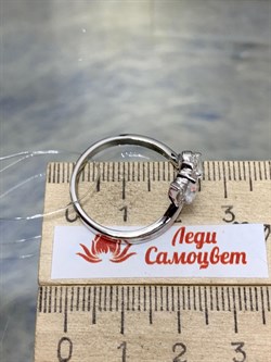 *Кольцо р.20 Горный Хрусталь арт. SM-R02917-X-W-W-X-W-394  вес 4,06 г - фото 173751