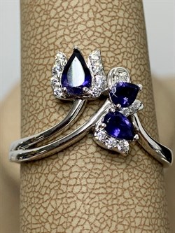 *Кольцо р.21 Иолит арт. SM-R02917-X-W-BL-X-W-378 вес 4,03 г - фото 173769 *Кольцо р.21 Иолит арт. SM-R02917-X-W-BL-X-W-378 вес 4,03 г - фото 173769