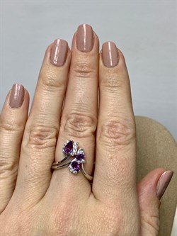 *Кольцо р.17 Аметист арт. SM-R02917-X-W-Pur-X-W-466 вес 3,45 г - фото 173840 *Кольцо р.17 Аметист арт. SM-R02917-X-W-Pur-X-W-466 вес 3,45 г - фото 173840