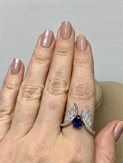 *Кольцо р.20 Иолит арт. SM-R02916-X-W-BL-X-W-017 вес 4,45 г - фото 174063 *Кольцо р.20 Иолит арт. SM-R02916-X-W-BL-X-W-017 вес 4,45 г - фото 174063