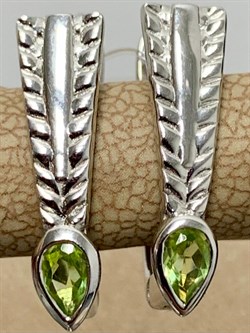 *Серьги Хризолит арт. SM-E00738-X-W-S-X-X-533 вес 4,41 г - фото 174135 *Серьги Хризолит арт. SM-E00738-X-W-S-X-X-533 вес 4,41 г - фото 174135