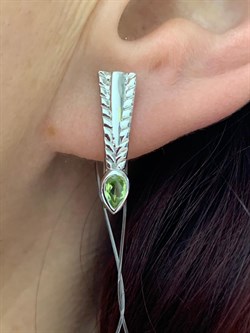 *Серьги Хризолит арт. SM-E00738-X-W-S-X-X-533 вес 4,41 г - фото 174136 *Серьги Хризолит арт. SM-E00738-X-W-S-X-X-533 вес 4,41 г - фото 174136