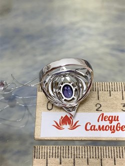 *Кольцо р.18 Танзанит цв Белое арт. 1-207936-00-31-109 вес 5,94 г - фото 174402 *Кольцо р.18 Танзанит цв Белое арт. 1-207936-00-31-109 вес 5,94 г - фото 174402