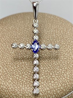 *Кулон Танзанит цв Белое арт. 8-389-31-539 (вес 1,3 г) - фото 174443 *Кулон Танзанит цв Белое арт. 8-389-31-539 (вес 1,3 г) - фото 174443