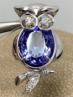 *Подвеска Совунья Танзанит цв Белое арт. 3-848-31-029 (вес 3,71 г) - фото 174468 *Подвеска Совунья Танзанит цв Белое арт. 3-848-31-029 (вес 3,71 г) - фото 174468