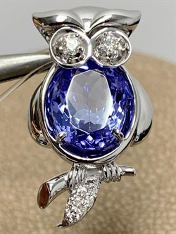 *Подвеска Совунья Танзанит цв Белое арт. 3-848-31-029 (вес 3,71 г) - фото 174470 *Подвеска Совунья Танзанит цв Белое арт. 3-848-31-029 (вес 3,71 г) - фото 174470