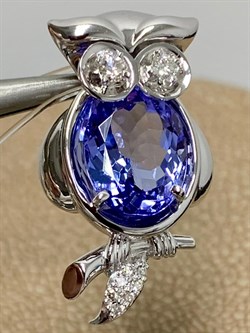 *Подвеска Совунья Танзанит цв Белое арт. 3-848-31-029 (вес 3,71 г) - фото 174471 *Подвеска Совунья Танзанит цв Белое арт. 3-848-31-029 (вес 3,71 г) - фото 174471