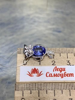 *Подвеска Совунья Танзанит цв Белое арт. 3-848-31-029 (вес 3,71 г) - фото 174474 *Подвеска Совунья Танзанит цв Белое арт. 3-848-31-029 (вес 3,71 г) - фото 174474