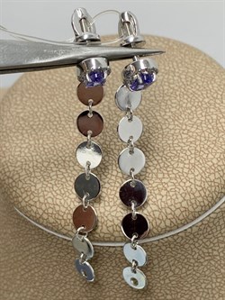 *Серьги Пусеты Танзанит цв Белое арт. 2-200043-00-31-197 (вес 3,32 г) - фото 174502 *Серьги Пусеты Танзанит цв Белое арт. 2-200043-00-31-197 (вес 3,32 г) - фото 174502