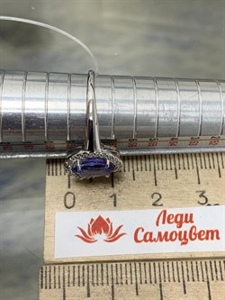 *Кольцо р.18,5 Танзанит цв Белое арт. 1-106-764-31-503 вес 2,87 г - фото 174736 *Кольцо р.18,5 Танзанит цв Белое арт. 1-106-764-31-503 вес 2,87 г - фото 174736