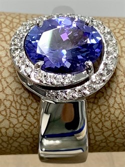 *Кольцо р.18,5 Танзанит цв Белое арт. 1-106-764-31-503 вес 2,87 г - фото 174739 *Кольцо р.18,5 Танзанит цв Белое арт. 1-106-764-31-503 вес 2,87 г - фото 174739