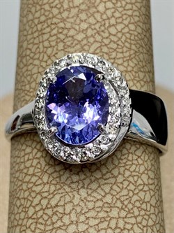 *Кольцо р.18,5 Танзанит цв Белое арт. 1-106-764-31-503 вес 2,87 г - фото 174741 *Кольцо р.18,5 Танзанит цв Белое арт. 1-106-764-31-503 вес 2,87 г - фото 174741