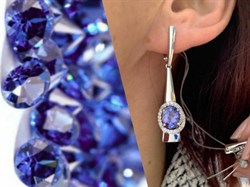 *Серьги Танзанит цв Белое арт. 2-106-764-31-315 (вес 7,06 г) - фото 174778 *Серьги Танзанит цв Белое арт. 2-106-764-31-315 (вес 7,06 г) - фото 174778