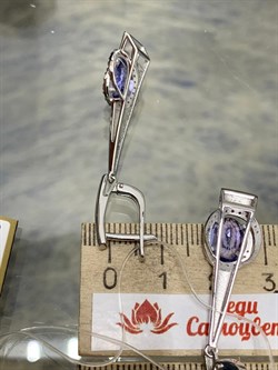 *Серьги Танзанит цв Белое арт. 2-106-764-31-315 (вес 7,06 г) - фото 174781 *Серьги Танзанит цв Белое арт. 2-106-764-31-315 (вес 7,06 г) - фото 174781