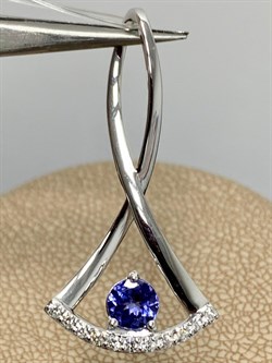 *Подвеска Танзанит цв Белое арт 3-230021-00-31-080 вес 1,8 г - фото 174817 *Подвеска Танзанит цв Белое арт 3-230021-00-31-080 вес 1,8 г - фото 174817