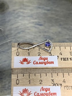 *Подвеска Танзанит цв Белое арт 3-230021-00-31-080 вес 1,8 г - фото 174824 *Подвеска Танзанит цв Белое арт 3-230021-00-31-080 вес 1,8 г - фото 174824