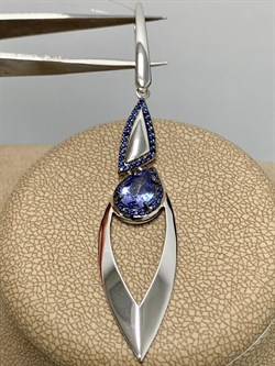 *Подвеска Танзанит цв Белое арт. 3-208185-00-55-997 вес 3,55 г - фото 174861 *Подвеска Танзанит цв Белое арт. 3-208185-00-55-997 вес 3,55 г - фото 174861