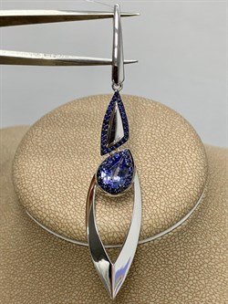 *Подвеска Танзанит цв Белое арт. 3-208185-00-55-997 вес 3,55 г - фото 174863 *Подвеска Танзанит цв Белое арт. 3-208185-00-55-997 вес 3,55 г - фото 174863