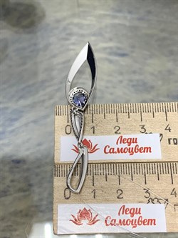 *Подвеска Танзанит цв Белое арт. 3-208185-00-55-997 вес 3,55 г - фото 174864 *Подвеска Танзанит цв Белое арт. 3-208185-00-55-997 вес 3,55 г - фото 174864